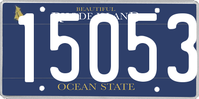 RI license plate 15053