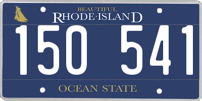 RI license plate 150541