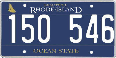 RI license plate 150546