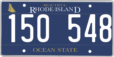 RI license plate 150548