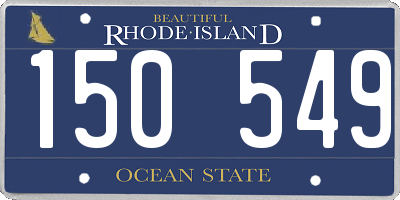 RI license plate 150549