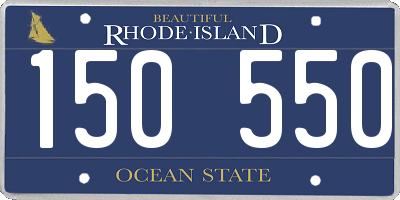 RI license plate 150550