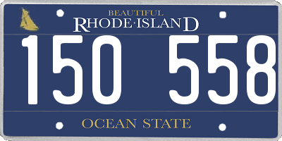 RI license plate 150558