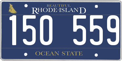 RI license plate 150559