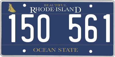 RI license plate 150561