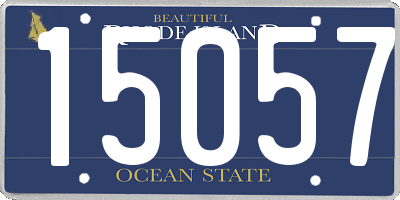 RI license plate 15057