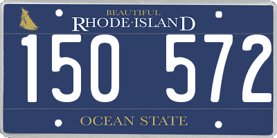 RI license plate 150572