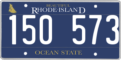 RI license plate 150573
