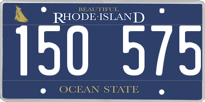 RI license plate 150575