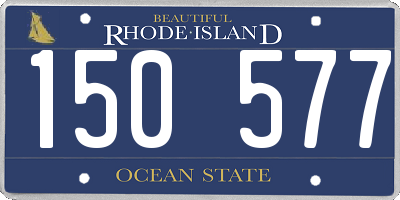 RI license plate 150577