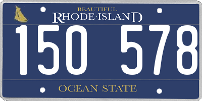 RI license plate 150578