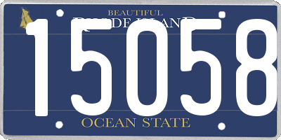 RI license plate 15058