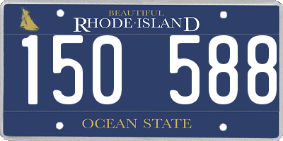 RI license plate 150588