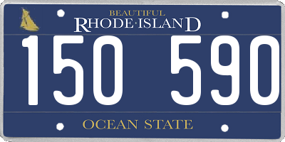 RI license plate 150590