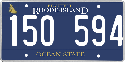 RI license plate 150594