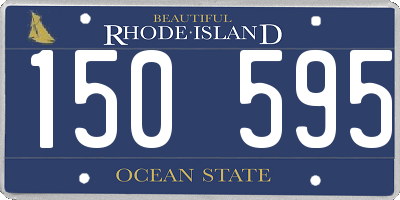 RI license plate 150595