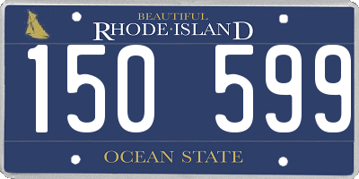 RI license plate 150599