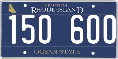 RI license plate 150600