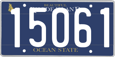 RI license plate 15061