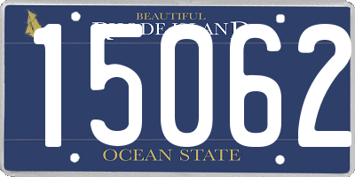 RI license plate 15062