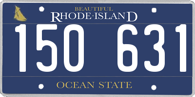 RI license plate 150631