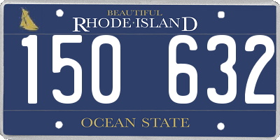 RI license plate 150632