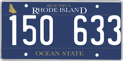 RI license plate 150633