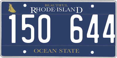 RI license plate 150644