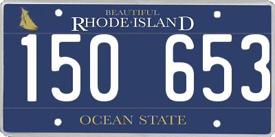 RI license plate 150653