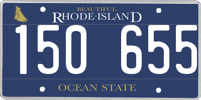 RI license plate 150655