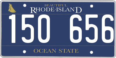 RI license plate 150656
