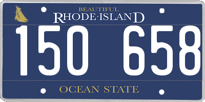 RI license plate 150658