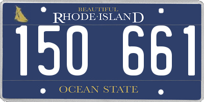 RI license plate 150661
