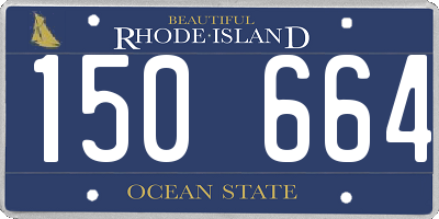 RI license plate 150664
