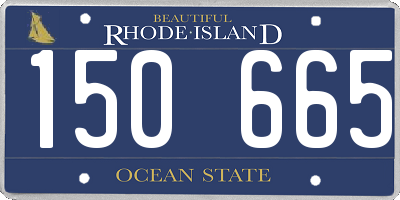 RI license plate 150665