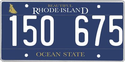 RI license plate 150675