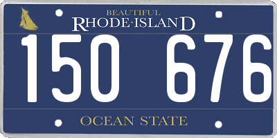 RI license plate 150676