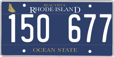 RI license plate 150677