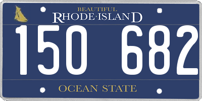 RI license plate 150682