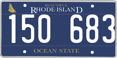 RI license plate 150683