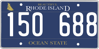RI license plate 150688