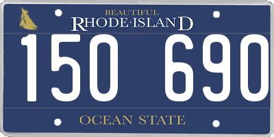 RI license plate 150690