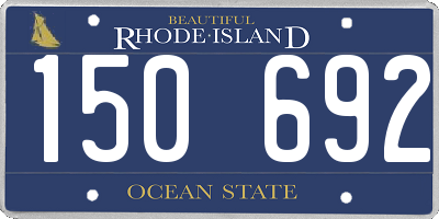 RI license plate 150692