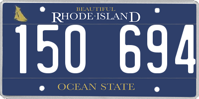 RI license plate 150694