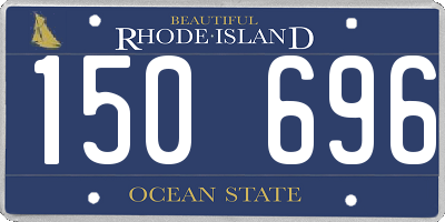 RI license plate 150696
