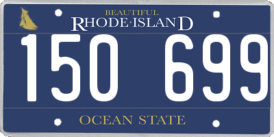 RI license plate 150699