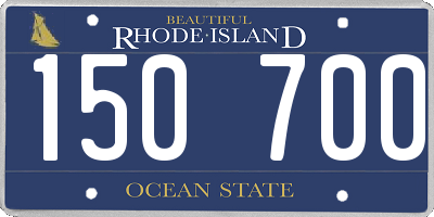 RI license plate 150700