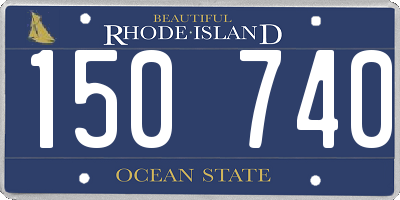 RI license plate 150740