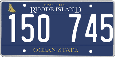 RI license plate 150745