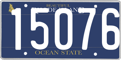 RI license plate 15076